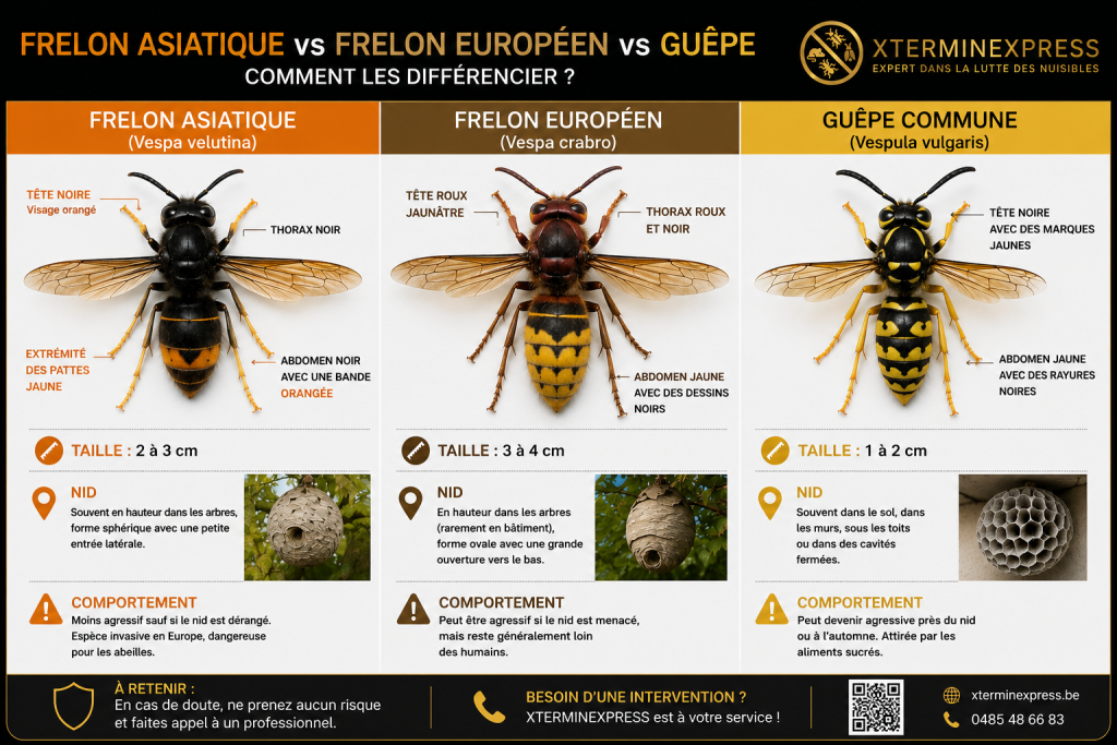 Différence Frelon Guepe Xterminexpress Différence Frelon Guepe Xterminexpress